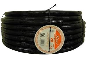 MJCC Tubo corrugato 20 mm 10 m 【IGNIFUGO】Non propagatore di fiamme • Tubi corrugati flessibili per cavi elettrici, 10 metri • PVC di qualità