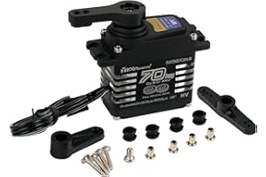 70KG Hochdrehmoment Bürstenloser Servo-Motor, IP68 wasserdicht, 6,0-8,4V für 1/10 1/8 RC Crawler Autos (180 Degree)