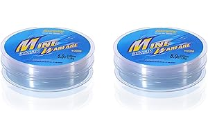 YOUZMY 2 Piezas Hilo de Pescar 100M Hilo de Pesca de Nylon Transparente Hilo de Pesca Transparente Resistente al Desgarro, Hilo de Pescar, Hilo de Pescar Hilo de Pescar Extra Fuerte