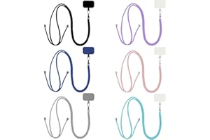 DKDDSSS 6 Pcs Handykette, Universal Handy Umhängeband, Kette zum Umhängen, Handyband passend für alle Standard Handyhülle