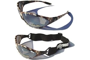 Ladgecom All-Weather Sunglasses & Goggles with Head Strap for Cycling, Running & Ski Sports