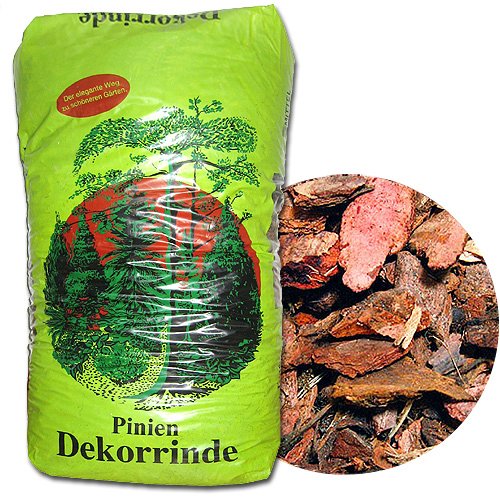 Pinienrinde Qualitätsware Mulch Rindenmulch aus Pinie Menge & Körnung wählbar (70L XXL)