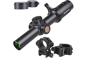 WestHunter Optics HD 1-6x24 IR Precisión Miras Telescópicas, Tubo de 30 mm, Iluminación Rojo Verde 1/5 MIL, Exclusivo para Competiciones Deportivas de Corta Distancia