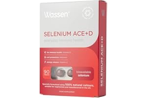 Wassen Selenium ACE+D Immune Health - 90 Tablets | Selenium and Zinc Supplements Contribute to Normal Function of Immune System | Vitamin C D and Zinc