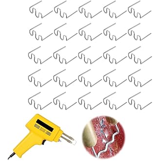 500-Piece Plastic Bumper Repair Hot Staples - 0.6mm Flat Stainless Steel Welding Staples
