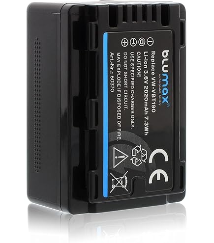 Batteria Ricaricabile VW-VBT380 3880mAh Per Videocamere Panasonic - Sostituto Originale, 3.6V Li-ion - Foto 8