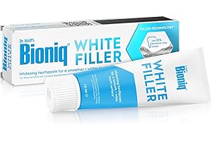 Bioniq® White Filler Toothpaste - 1 x 75 ml – Gentle Whitening Toothpaste with Hydroxyapatite - Protects and Strengthens Enamel - for Smooth and White Teeth - Gently Removes Stains, Fluoride-Free