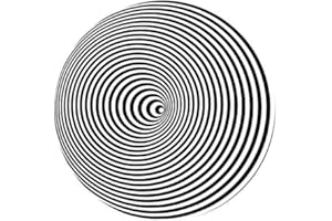 123T SLIPMATS DJ Record Turntable Slipmats CIRCLE ILLUSION SLIPMAT x 1 (Single) birthday funny gift for him for her