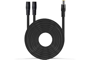 iHaospace Splitter DC 8 mm, DC7909 maschio a 2 adattatori femmina DC8 mm, cavo di prolunga da 2 m, compatibile con Jackery Explorer Powerstation con pannello solare SolarSaga 60/80/100/200 W