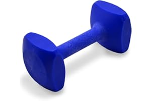 J&J Dog Supplies Obedience Retrieving Dumbbell with 2 3/4" Ends, 3" Wide Bit and 13/16" Diameter Bit, Blue, Medium