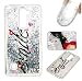 Produktbild Roreikes LG Stylus 2 LS775 Hülle, LG Stylus 2 LS775 Case, Transparent weich case Cool 3D Schwimmend Treibsand Stern Bling Luxus Sparkle Kristall Stern Design weich Tasche Rückseite Hülle Schale Etui für LG Stylus 2 LS775