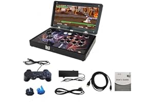 WUYJTIF Folding Portable Pandora Box 30S 10000 Games Retro Arcade System 14 "720P HD Screen Mini Arcade with WiFi Full Metal Plug and Play Video Game Console (128GB 10000+ Games)