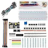LUWANZ Starter Kit 374pcs Electronic Fun Kit for Arduino UNO R3, MEGA2560, NANO &amp; Raspberry Pi with Transparent Storage Box