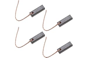 OTOTEC Lot de 4 balais de charbon pour moteur électrique 5 x 5 x 16 mm avec fil de cuivre 12–24 V pour pompe de véhicule, essuie-glace, ventilateur, souffleur