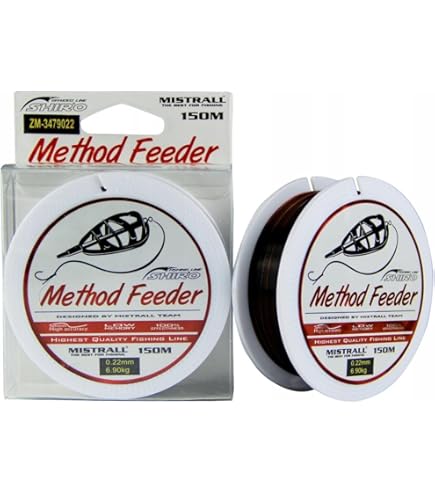 Lenza Jaxon Method Feeder 150 M - Monofilo 0.16-0.32 Mm, Colore Marrone, Per Pesca Con Feeder