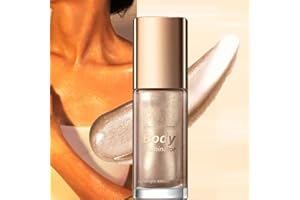 ‎KARLOR KARLOR Körper Highlighter Öl 40ml flüssig Glitzer Creme Körperöl mit Glitzer Body Glitter Oil Highlighter liquid Body Luminizer Schimmernd cremig Glitzer Gel Körpercreme mit Glitzer(Roségold)