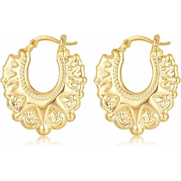 Pendientes De Aro Ovalado De Oro Amarillo De 18 K - España