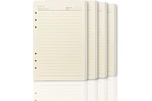 Organiseur personnel Arpan A5 avec couverture en cuir rembourré & eacute; et bouton pression a5 uniquement des recharges de 100 feuilles