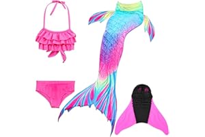NAITOKE Queue de sirène pour Enfant Fille déguisement Sirene Fille