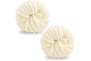 TSLBW Chunky Wool Yarn 250g × 2, Multi-Colored Knitting Yarn for Crochet, 2cm Soft Knitting Wool for Making Handmade Bags Hats Blankets Pillow Cushion Cat Bed