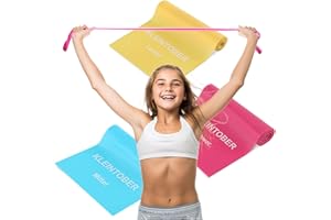 ‎KLEINTOBER Kleintober Fitnessbänder für Kinder, Jugendliche, Senioren I Resistance Bands I Widerstandsbänder Anfänger, Kinder, Senioren I leichte Widerstandstufen I Gymnastikband I Trainingsbänder