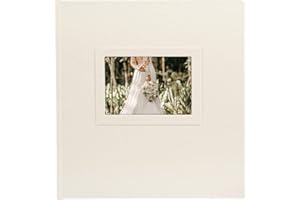 goldbuch 08 009 - Álbum de fotos con 60 páginas blancas y pergamino, álbum de recuerdos con troquelado para su propia imagen, álbum de papel refinado en aspecto satinado, aprox. 30 x 31 x 4 cm
