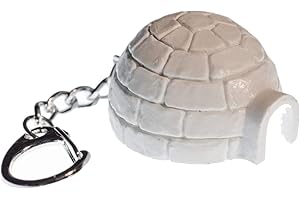Miniblings Igloo Key Ring Chain Inuit Eskimo Winter Alaska North Pole