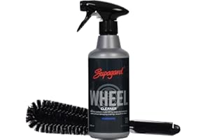Supagard Non-Acidic Wheel Cleaner - 500ml, Breaks Down Brake Dust & Road Grime, Includes Alloy Wheel Brush