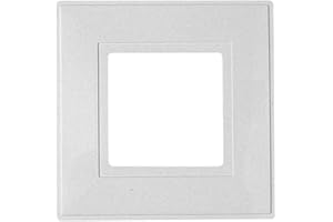 DENCON Single light switch finger plate - White