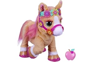 furReal Cinnamon, My Stylin' Pony Toy; 35,5 cm Elektroniczny zwierzak, ponad 80 dźwięków i reakcji; 26 akcesoriów; Wiek 4 i więcej