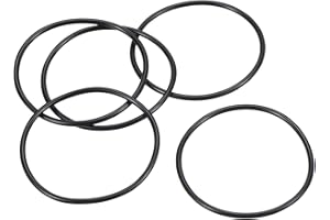 PATIKIL 20Stk Dichtungsringe O-Ringe Gummidichtung 49mm AD 45mm ID 2mm Dicke Nitrilgummi Unterlegscheibe Dichtungssatz Gummischeiben für Auto Klimaanlage Wasserhahn Rohr Schwarz