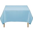 Lann's Linens - 70" Square Tablecloth Banquet/Restaurant - Polyester Fabric Table Cloth - Baby Blue