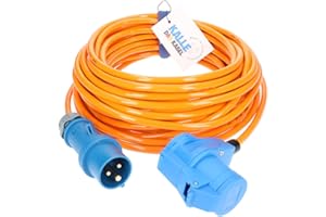 CEE Verlängerung KALLE Blue SIGNAL 2,5mm² Winkel Industrie Bau Boot Womo Camping Vollpur-Premium-Leitung mit 15 Jahren Garantie 10 Meter