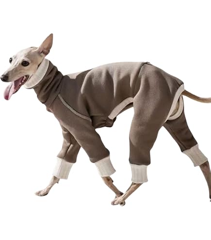 Tutina In Cotone Per Levrieri Italiani E Whippet &ndash; Pigiama Morbido E Caldo, Taglia L