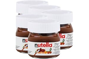 5x Ferrero Nutella World Glas Brotaufstrich Schokolade 25g