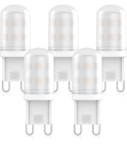 JINLONTA G9 LED Lampen 2W – 5er Pack, 320 Lumen, 2700K Warmweiß, Nicht Dimmbar, Ersatz Für 25W Halogen