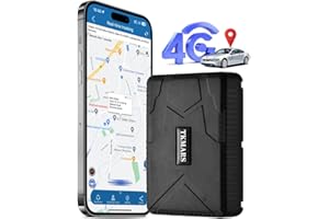 TKMARS Localizador GPS 4G TK915 para Coche - 7800mAH Magnético LBS/GPS Rastreador Impermeable Antirrobo - Alarma de Vibración, Velocidad, Batería Baja - Geo-cercado - App Gratuita