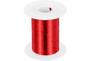 QUARKZMAN Kopparlacktråd, 0,06 mm, 42 AWG, isolerad upp till 155 °C, lacktråd för transformatorer, hantverk, elektriska och g