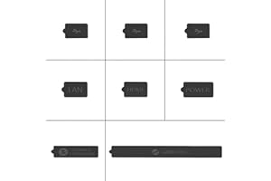 GAMSURFING Silicon Staubstopfenabdeckung für Xbox Series X/S-Konsolenanschluss, USB-HDMI-Anti-Staub-Stecker Silikonstaubabdeckungsabdeckung Staubstaub-Hülle Kits Zubehör für Xbox-Serie [Black]