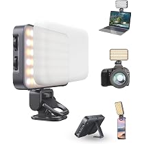 Luz Selfie AL96 Con 96 LEDs, Difusor Suave, Soporte Ajustable Y Batería Recargable – Para Teléfono, Cámara Y Portátil