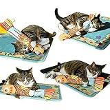 Die Katze Liebling Spielzeug Katzenminze Spielzeug mit Ring Papier, Fisch