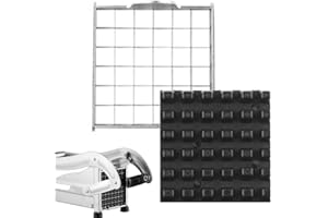 DUBBULON Lame di ricambio per tritapatatine fritte - Taglierina manuale | Gadget da cucina per lavastoviglie | 1/2" o 3/8" Coppa patate per fritte | Per carote, patate, zucchine