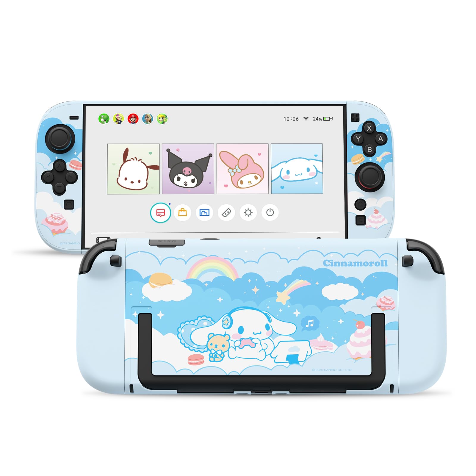 Kuitmor Protective Case Compatible with Switch 2 Model 2025, Hard PC Dockable Scratch&Shock Protection Cover Designed for Switch 2025 - DEG - 1