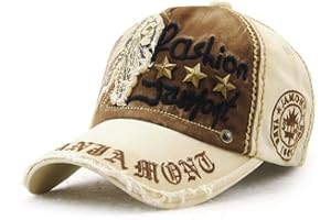 Tioamy Baseball Cap Unisex Hat Adjustable Retro Adjustable Snapback Hat Leisure Cap Fashionable Cotton Cap Writing Outdoor Hat for Men and Women Letter Style