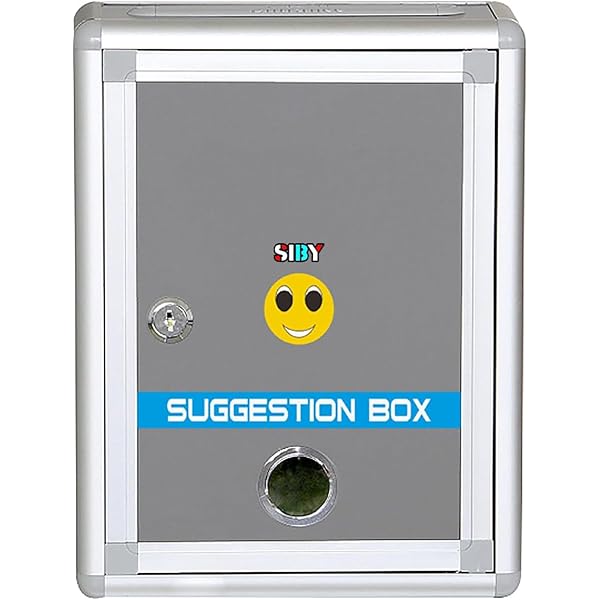 Kretix ABS Plastic Suggestion Box | Drop Box with Lock Wall Mount