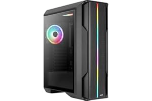 Aerocool Splinter Duo, ARGB ATX Mid Tower Case, 3 x Duo 12 ARGB Fans, ARGB Front Panel, Black