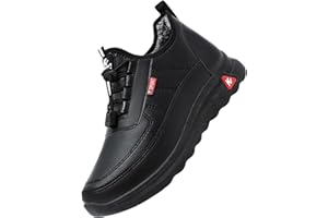 Generisch Bottes d'hiver pour femme - En coton - Imperméables - Bottines d'hiver en cuir - Chaussures orthopédiques - Bottines courtes pour l'hiver - Bottes de transition - Bottes d'hiver