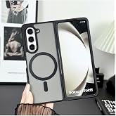 Fogy Galaxy Z Fold 5 ile Uyumlu Mat Kılıf Katlanır Kablosuz Şarj Manyetik Sert Kapak