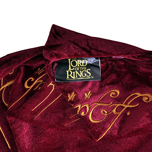 Herr der Ringe Kissen Der Eine Ring Samt Elbenwald rot Ø43cm - 3