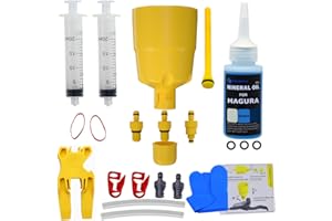 CYCOBYCO Kit de Sangrado Frenos de Disco hidráulicos Magura I Set de Sangrado con Aceite Mineral hidráulico para Frenos de Disco Purgado Freno de Bicicleta
